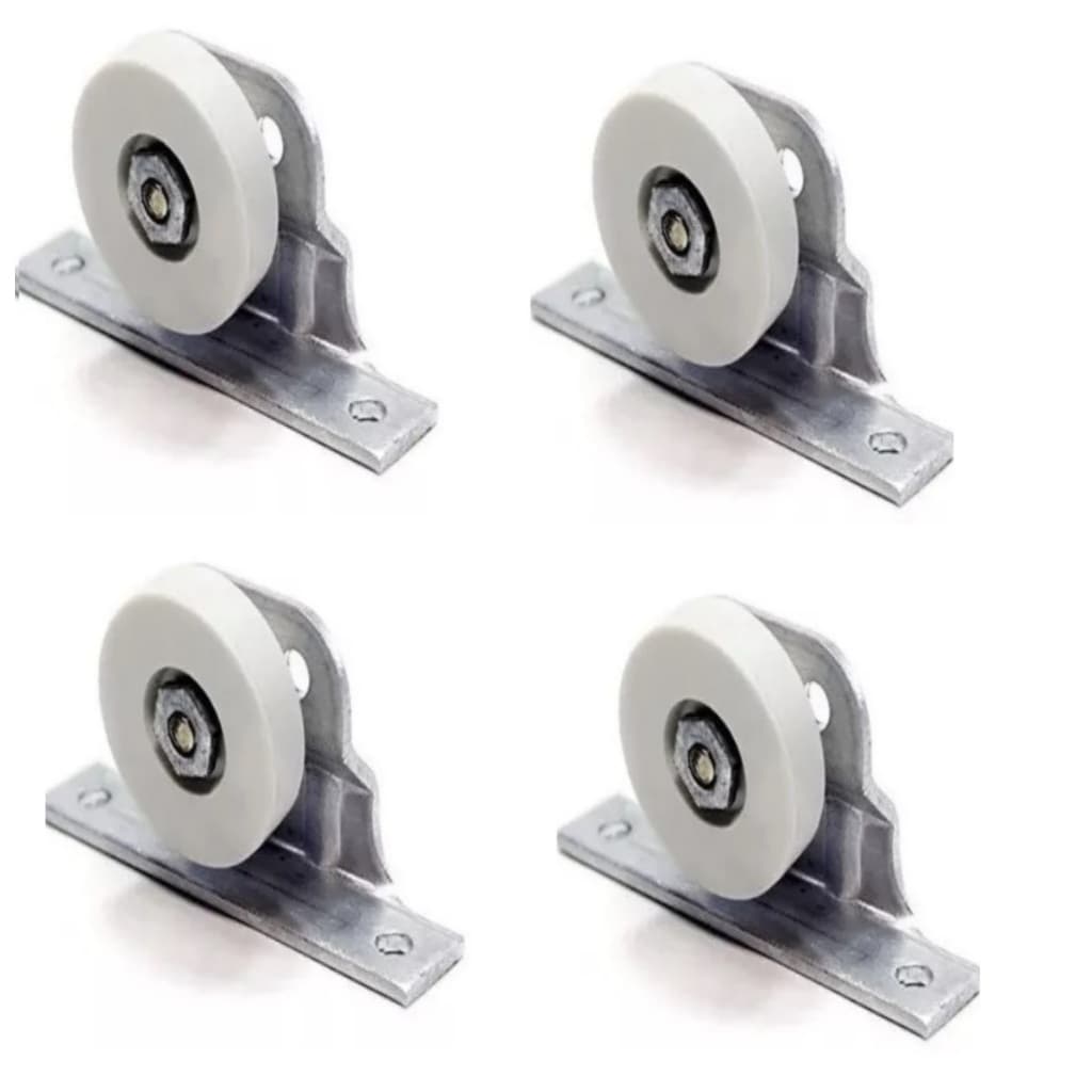 Roldana 25mm P/ Box Acrílico e Portinhas C/ Cavalete 4 Peças