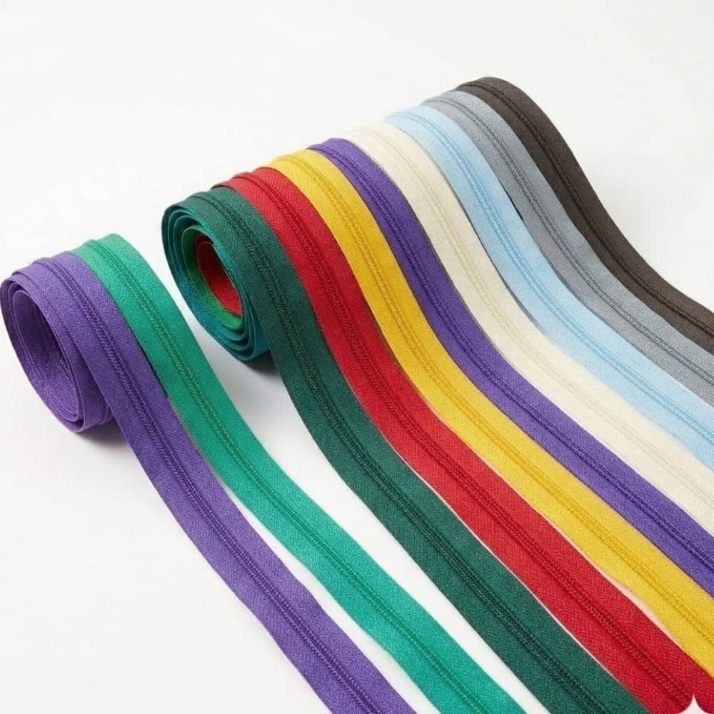 Zíper Nº6 Colorido 10 Metros + 25 Cursores Prata | Reforçado Para Bolsa Mochila Jaqueta Costura Artesanato