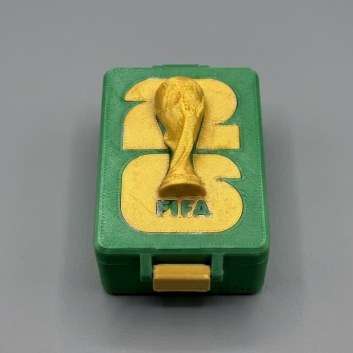Porta Figurinhas da Copa Do Mundo 2026 Caixinha Organizadora Cores Torcida