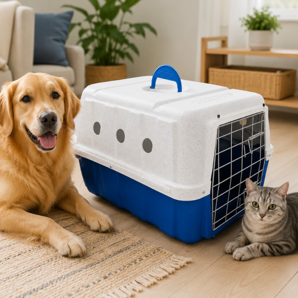 Caixa Transporte Transportadora Cães E Gatos Extra Forte Tradicional Nº 2 -  Polietileno Rotomoldado