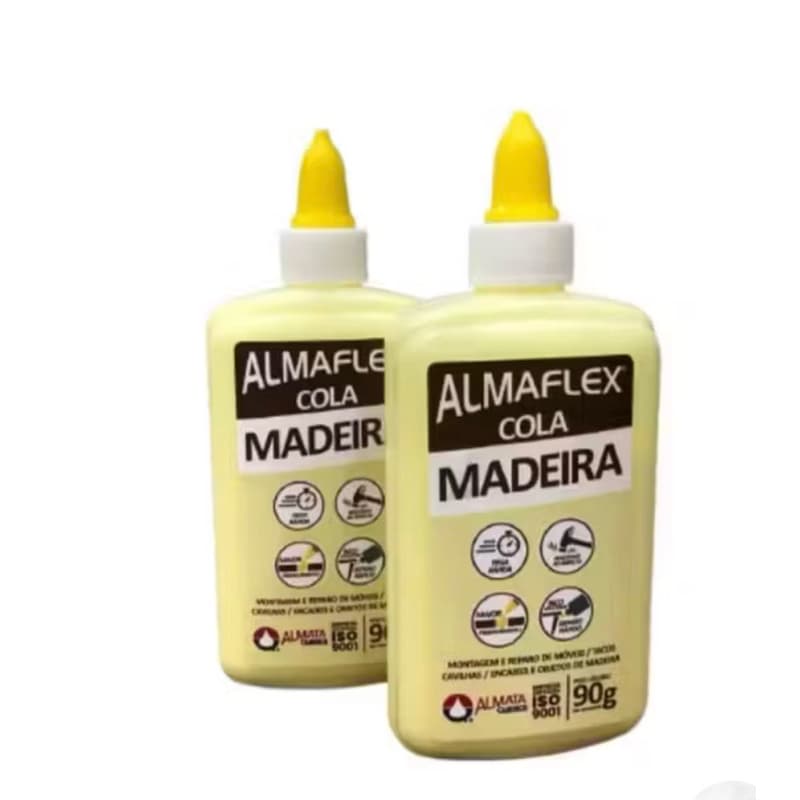 Cola Madeira Almaflex 90g Secagem Rápida Reparos Profissionais