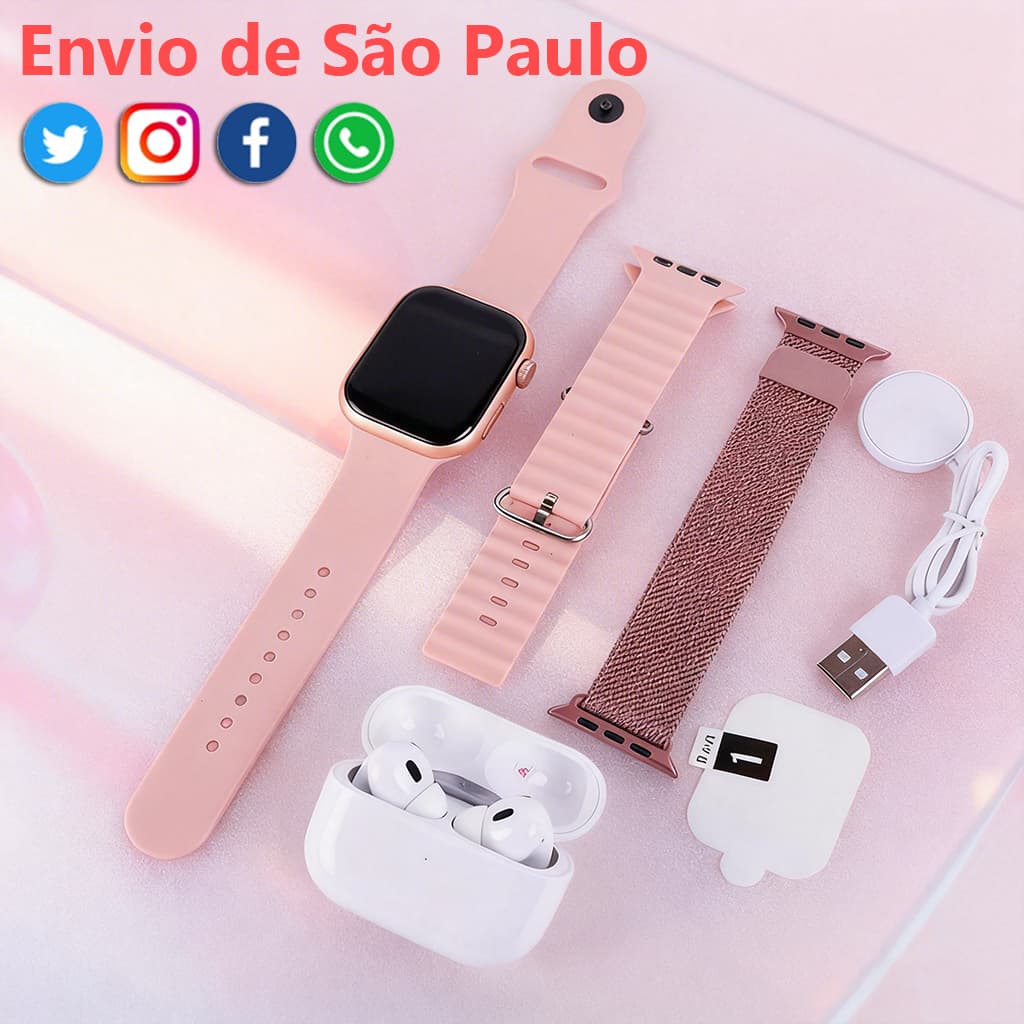 Novo relógio inteligente + kit de fones de ouvido 4 em 1 TWS Air Pro 3 com fones de ouvido esportivos com microfone