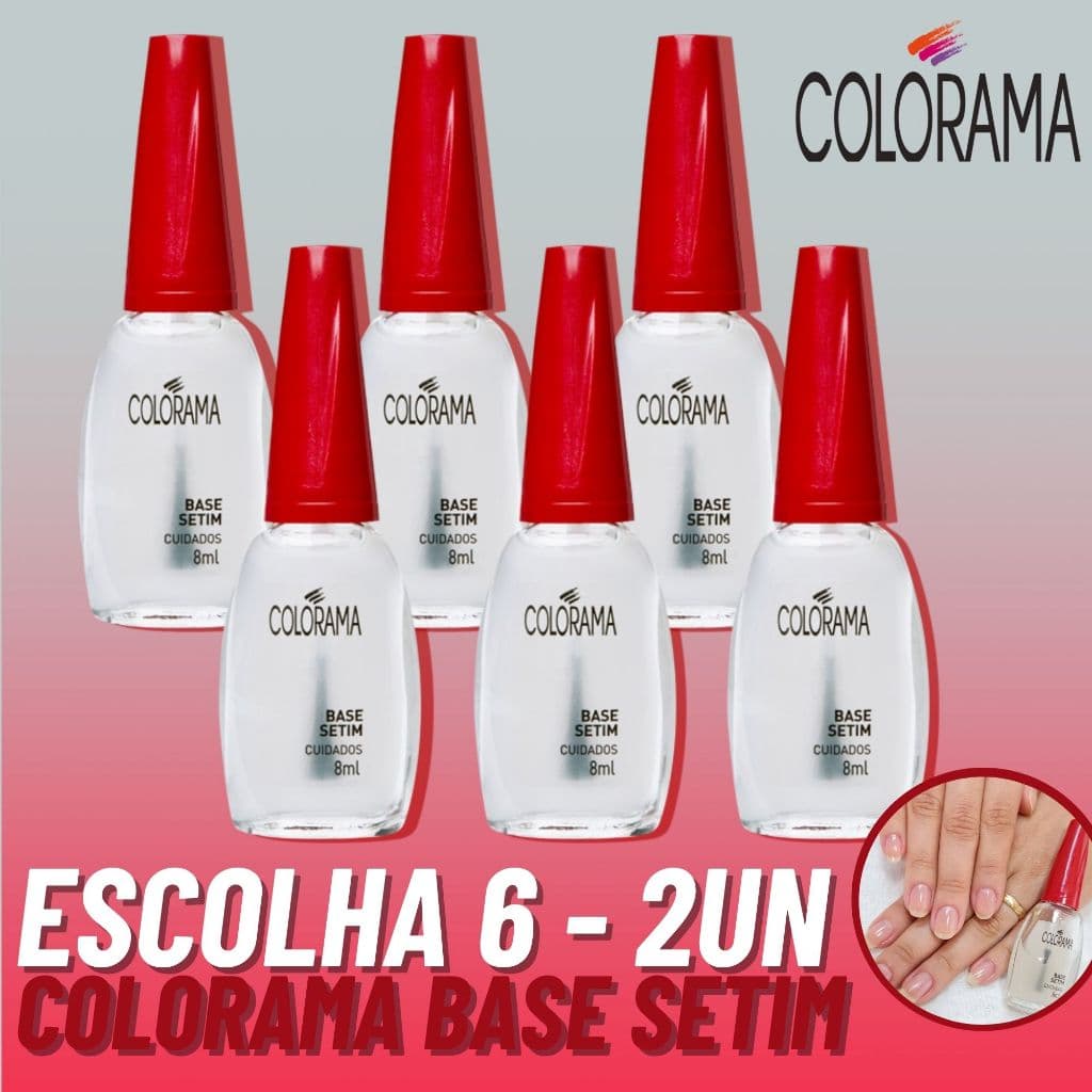 Esmaltes Base Setim Colorama Cuidados Unhas Esmalte Atacado 8ml Base Colorama Niveladora