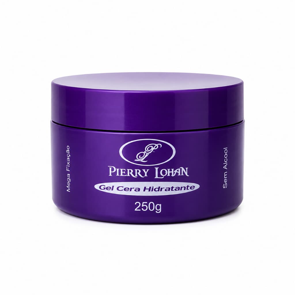 Gel Cola Capilar Modelador Roxo Pierry Lohan 250g Alta Fixação Hidratação e Brilho