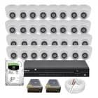 Kit 32 Cameras Cftv Segurança Dvr 32 Canais Intelbras Com/hd