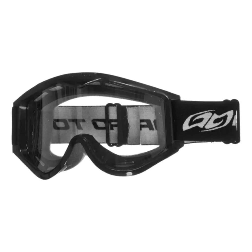Oculos de Proteção para Motocross Pro Tork 788 Trilha Off Road Cross Preto com a Lente Cristal