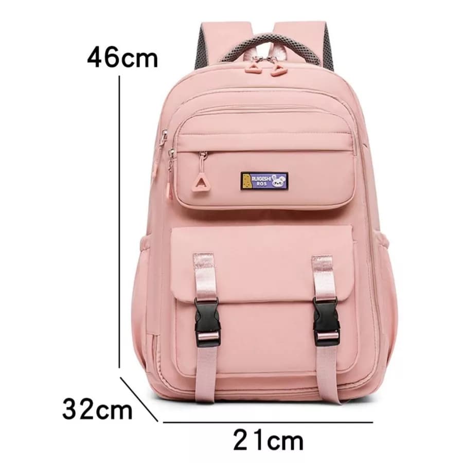 Mochila Feminina Escolar Passeio Coreano Grande Capacidade Impermeável Pronta Entrega