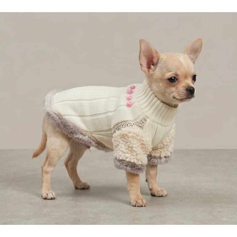 Roupinha Para Cachorro SORTIDA Roupa Pet Quentinha Inverno Tricot Pequena Filhote Mini