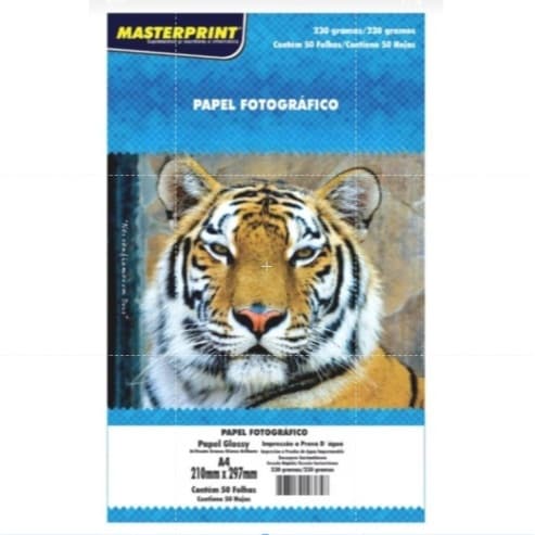 Papel Foto 230g A4 100 Folhas Brilhante - Masterprint Promoçãoo!!!!!