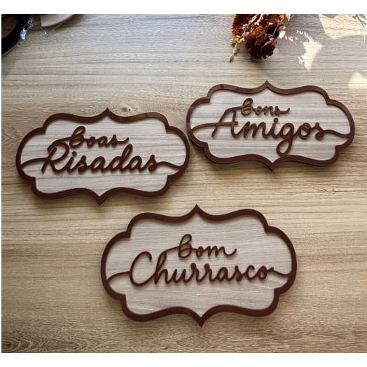Plaquinhas Decorativas para Áreas de Churrasco