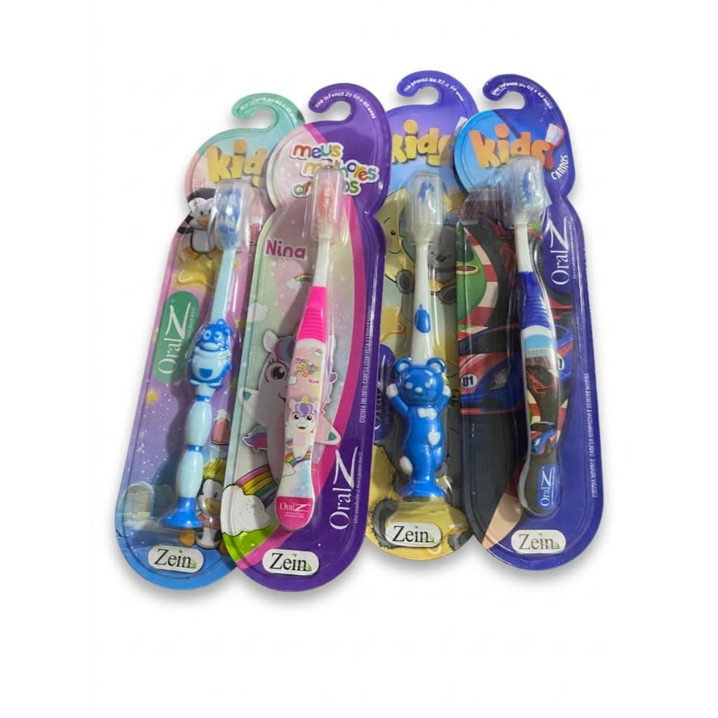 Escova De Dente Infantil Cerdas Macias Personagens