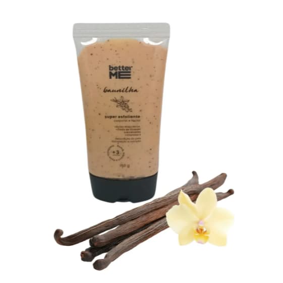 Esfoliante Corporal Better Me baunilha limpeza skin care esfoliante perfumado autocuidado