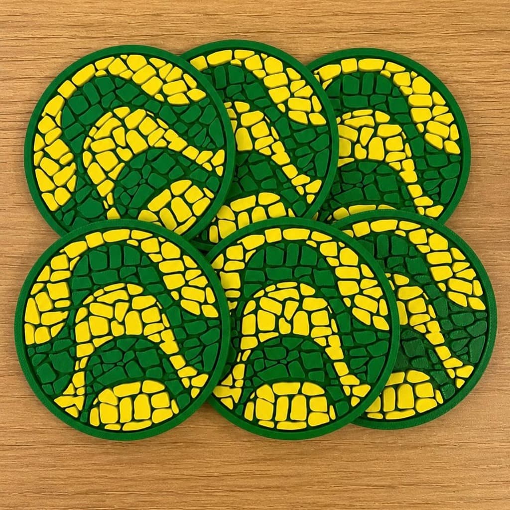 Porta Copos Copa do Mundo Brasil 3D | Kit 4 ou 6 | Inspirado em Copacabana