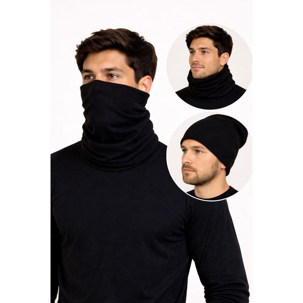 Máscara Balaclava De Soft Bandana Ciclismo Frio Inverno Gorro Cachecol Touca Multiuso Unissex Peluciada