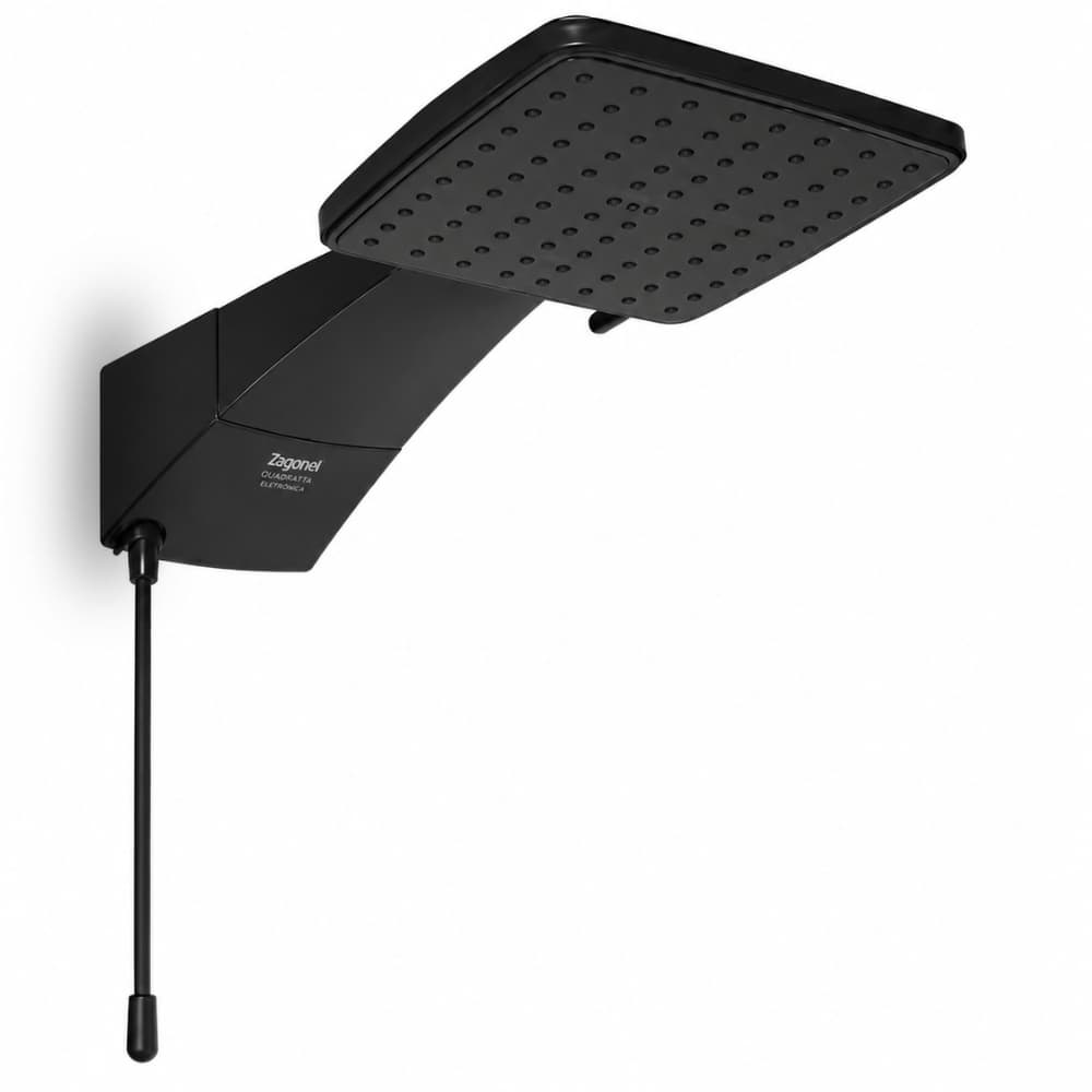 Chuveiro Ducha Quadratta Black Eletrônica 5500W 127V Zagonel