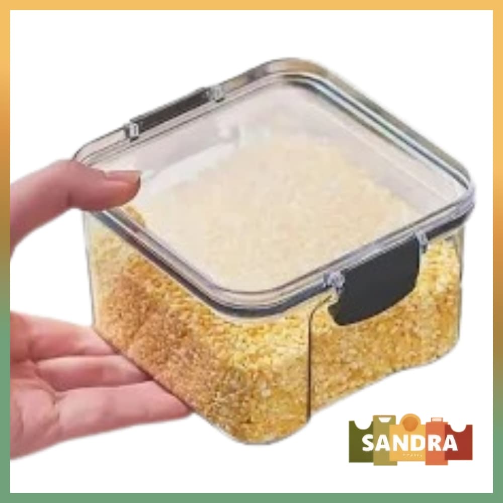 Pote hermético 460ml tampa com lacre para mantimentos