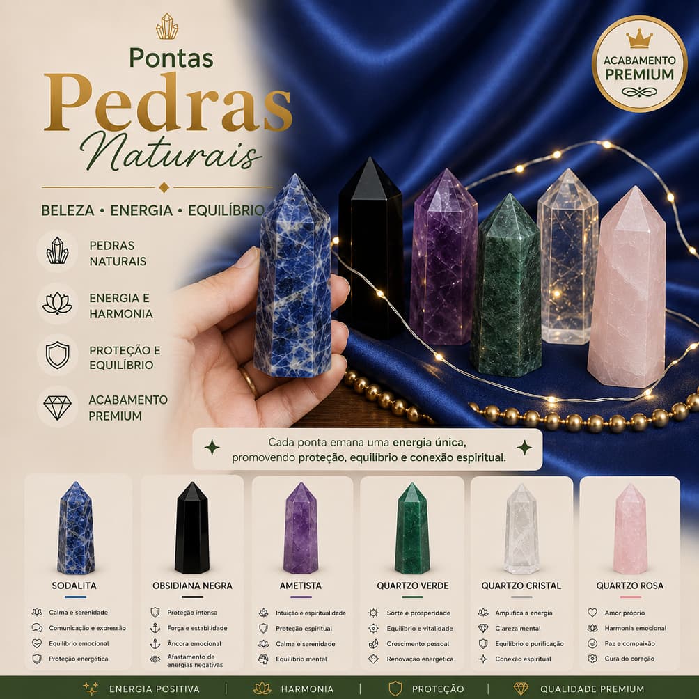 Ponta de Pedra Natural Ametista Quartzo Sodalita Direcionador Energia Bastão Torre Terapêutico Reiki