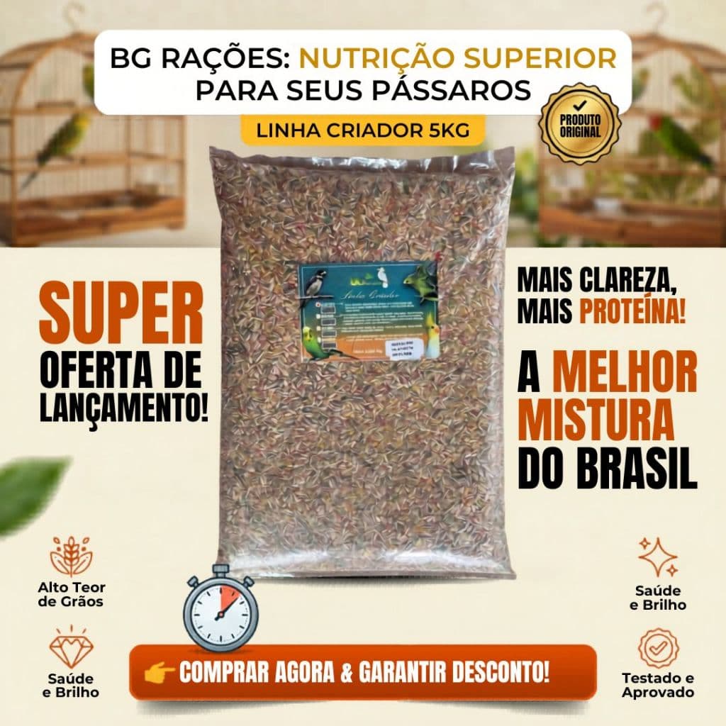 Ração Para Calopsita 5Kg/10Kg Mix De Sementes Selecionadas Criador Com Avevita