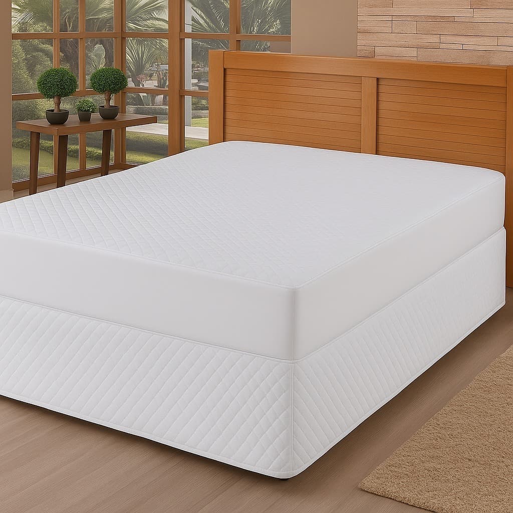 Capa Impermeável para Colchão Queen com Elástico – 4 Camadas de Proteção contra Líquidos, Conforto e Durabilidade