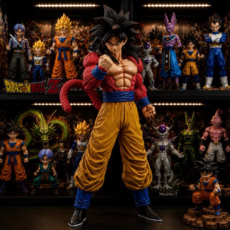 Action Figure Goku Super Sayajin 4 De 30Cm Dragon Ball Z GT Banpresto