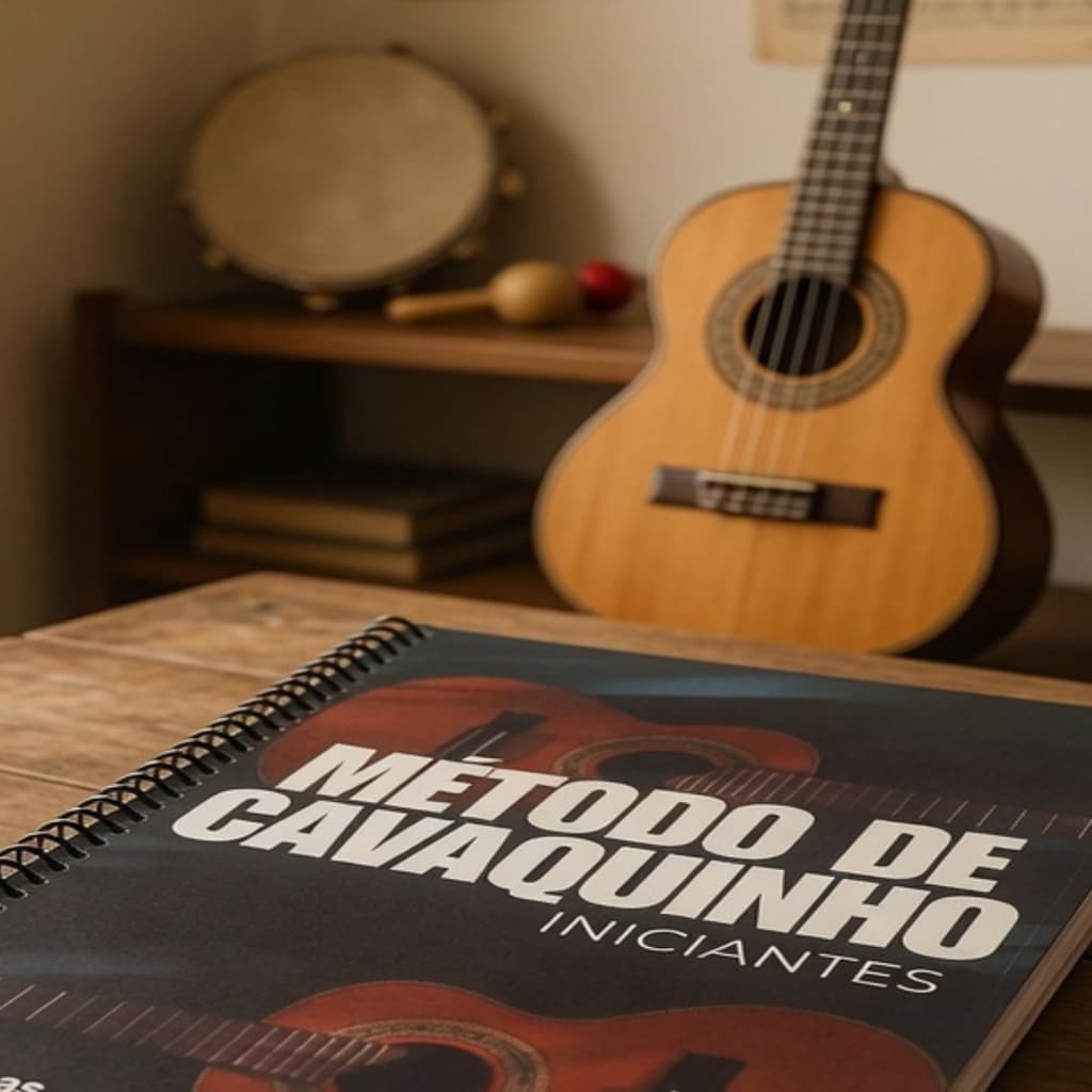 Cavaquinho Método Apostila Encadernado Espiral para aprender tocar iniciantes