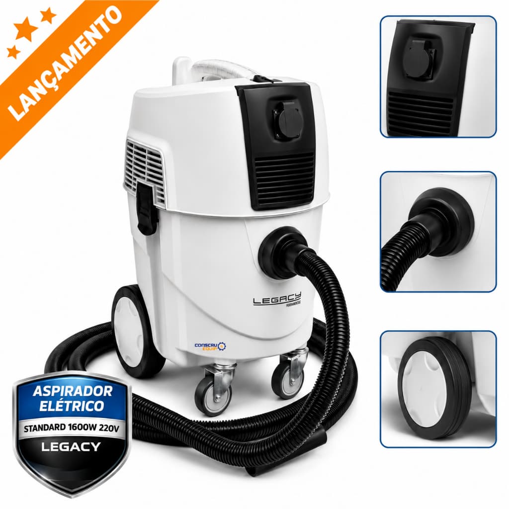 Aspirador De Pó Profissional Industrial 30l 1600w Smart1600 Legacy 220v