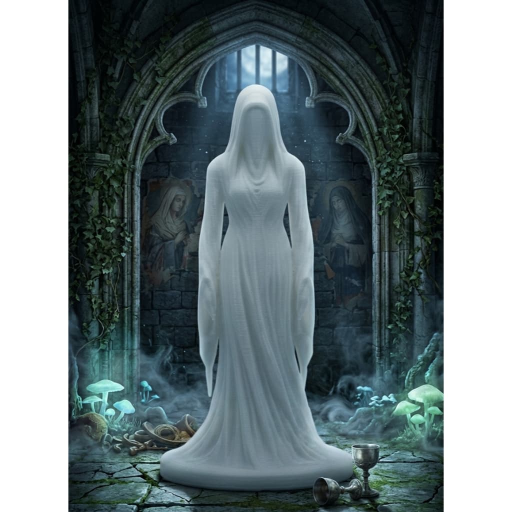 Dama Fantasma – Escultura Decorativa Impressa em 3D