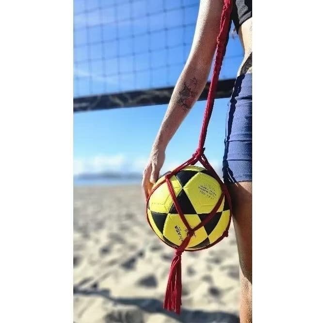 Rede bolsa para bola de futevôlei, futebol, vôlei