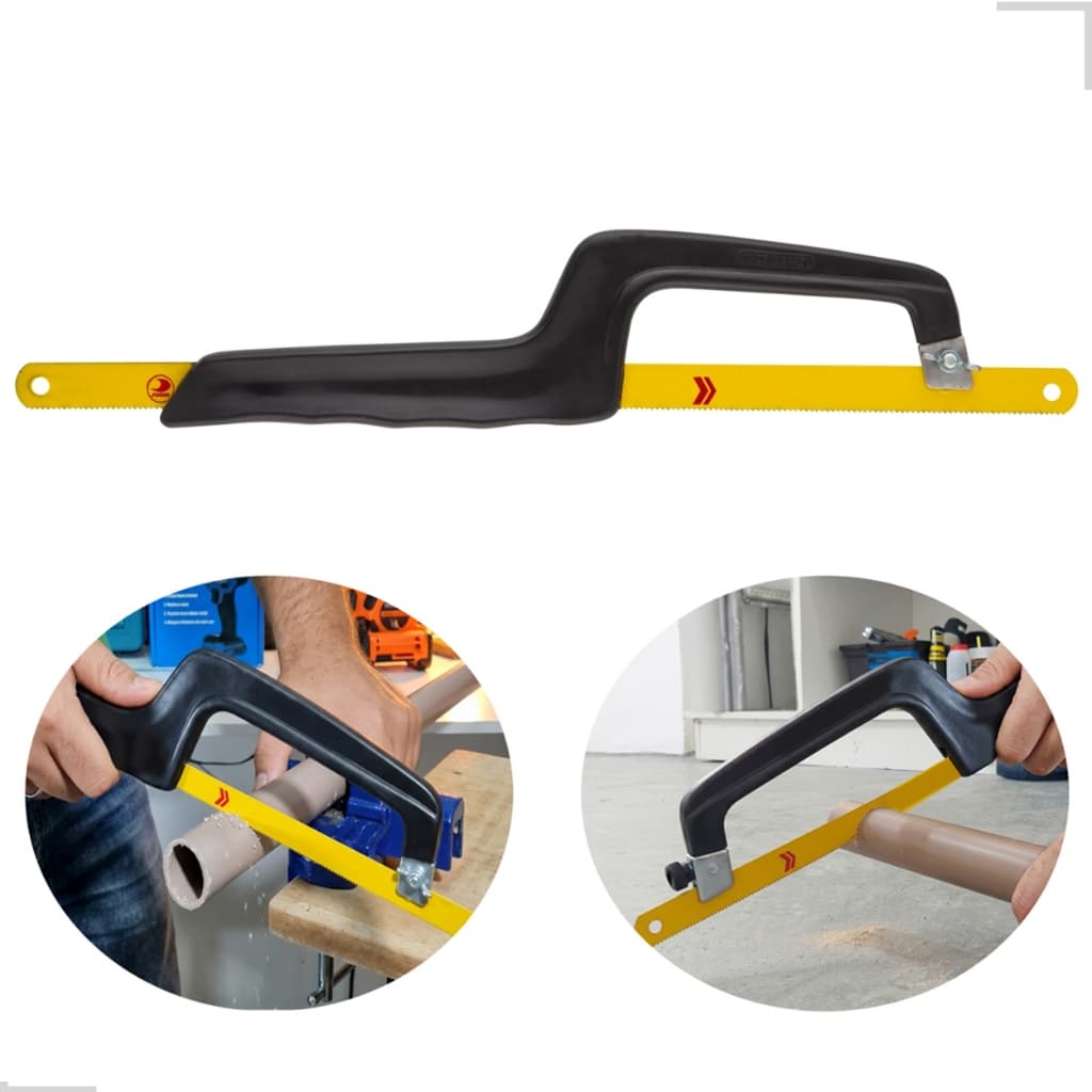 Mini Arco De Serra Reforçado Profissional Pequena Com Lâmina Serrinha Ajustável Serrote Manual