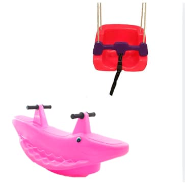 Kit de Brinquedos Infantis Jacaré e Balanço Quadrado – Segurança, Diversão e Aprendizado