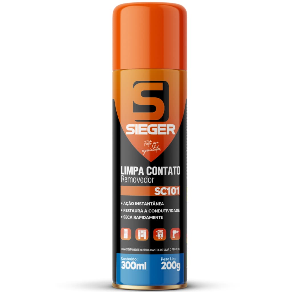 Limpa Contato Elétrico Aerossol Sieger SC101 300ml