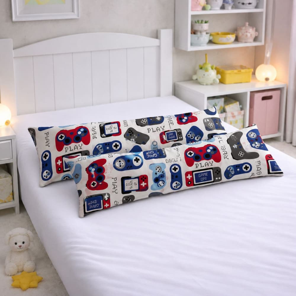 Kit 2 Xuxinhos Travesseiro de Corpo 90 x 25 cm Para Quarto Cama Luxo