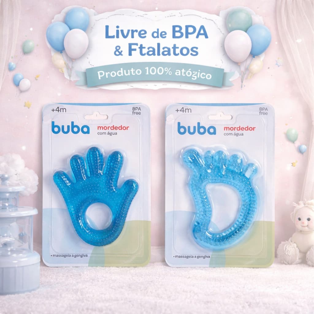 Mordedor Massageador de Gengiva Mãozinha Pezinho Buba