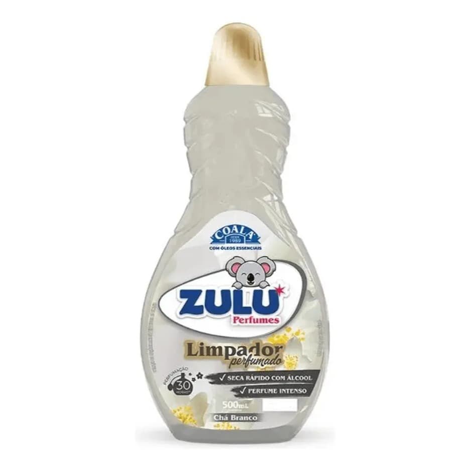 Limpador Perfumado Coala Zulu Perfumes 500ml - Chá Branco