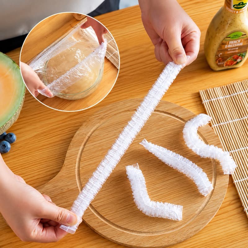 Kit 100/200/300  Tampas Plásticas Descartáveis para Potes de Alimentos, Marmitas e Delivery | WK