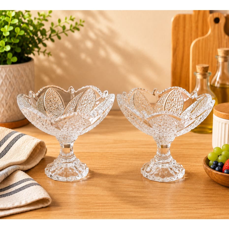 Jogo Taças de Sobremesa de Vidro 160ml ou 250ml – Ideal para Sobremesas, Doces ou Mesa Posta