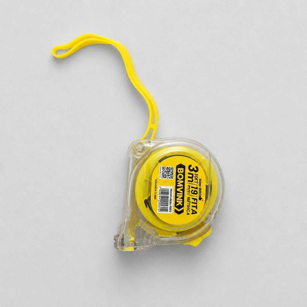KIT 3 Trenas Fita Métrica Flexível 3 Metros com Trava