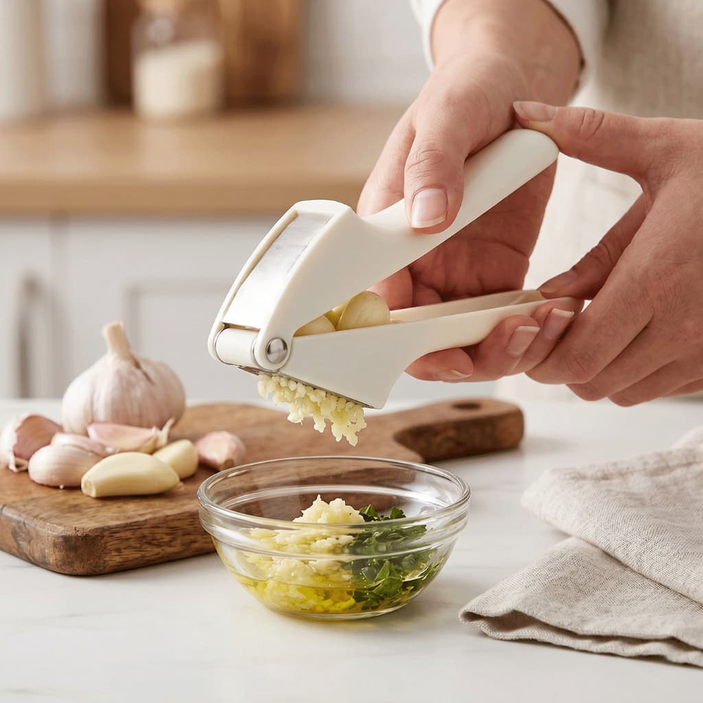 Prensa De Alho Aço Inox Fácil De Limpar E Super Resistente