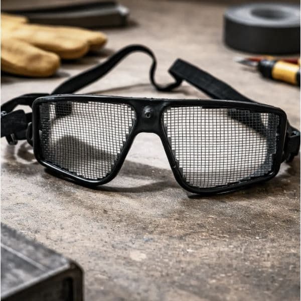 Óculos de Colheita Agrícola (Canavieiro) visor de tela de aço com regulagem- proteção os olhos