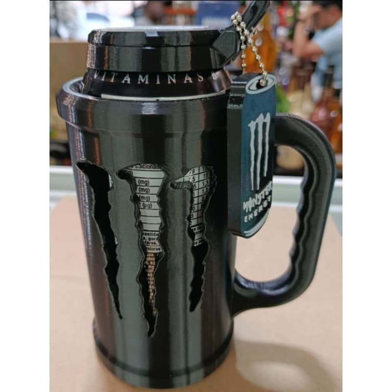 Porta Lata 473ml com Tampa e Chaveiro Porta Latinha Bebida