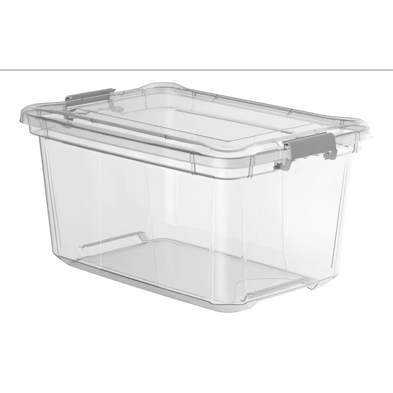 Caixa Organizadora 27 Litros Multiuso Plasvale Transparente