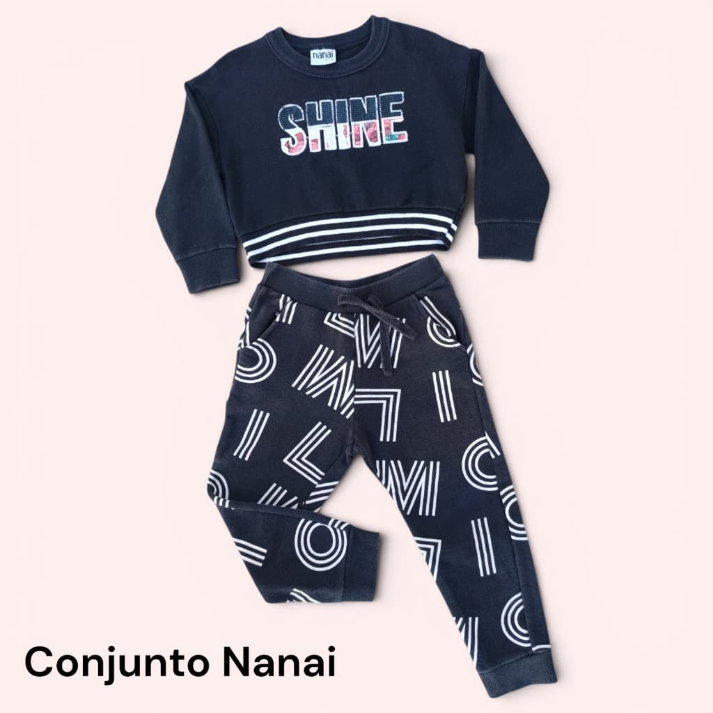 Conjunto Moletom Nanai Tamanho 3 Desapego Infantil Inverno Menina