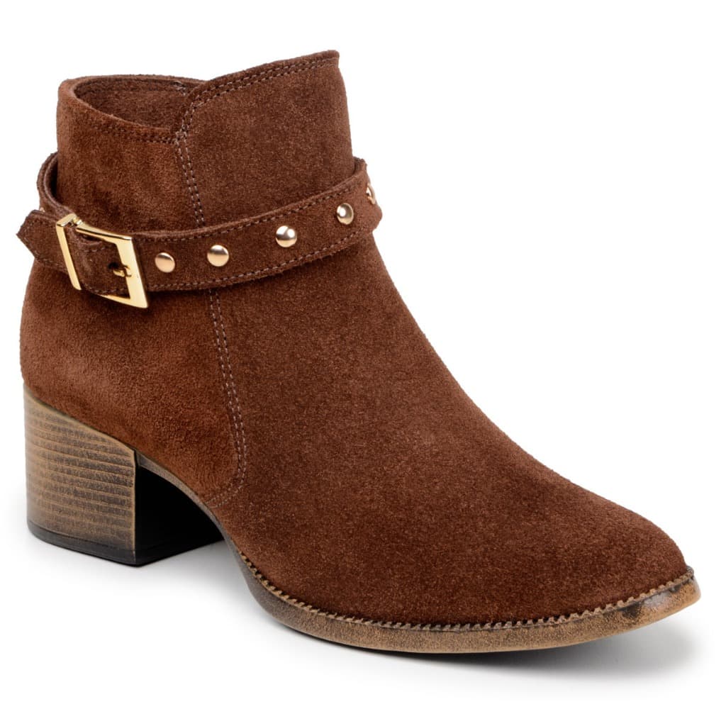 Botinha Feminina Bota Casual Moderna Salto Baixo Elegante