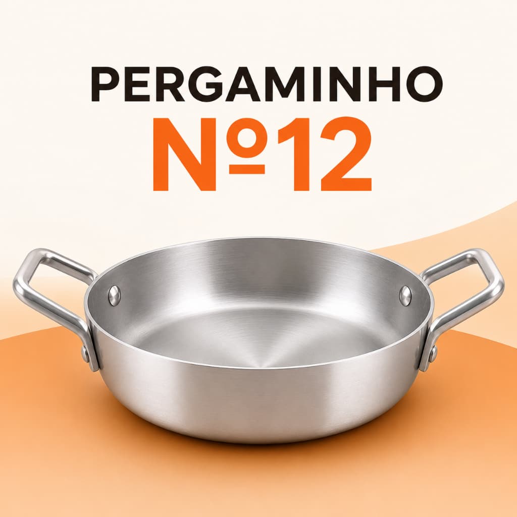 Frigideira Pergaminho Nº12 Reforçado e Resistente