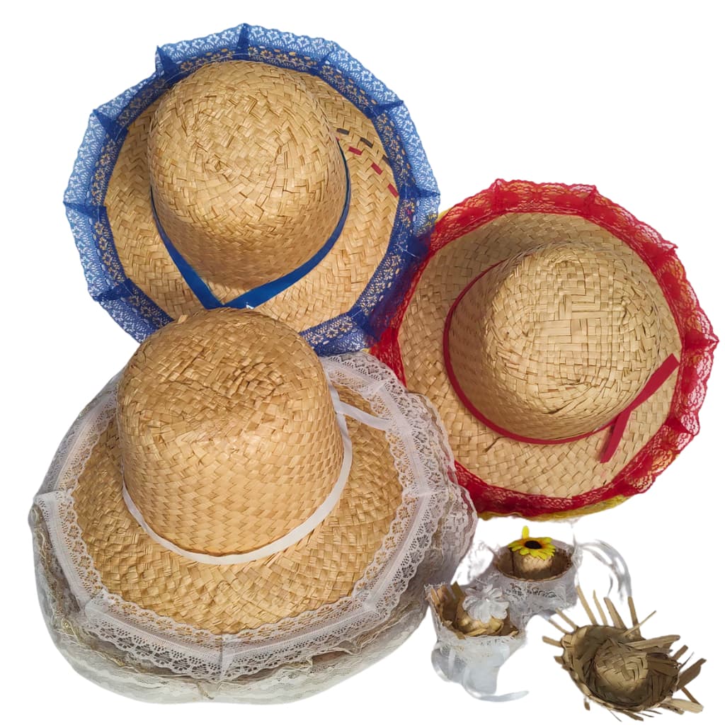 Chapéu Palha Feminino Infantil - Festa Junina