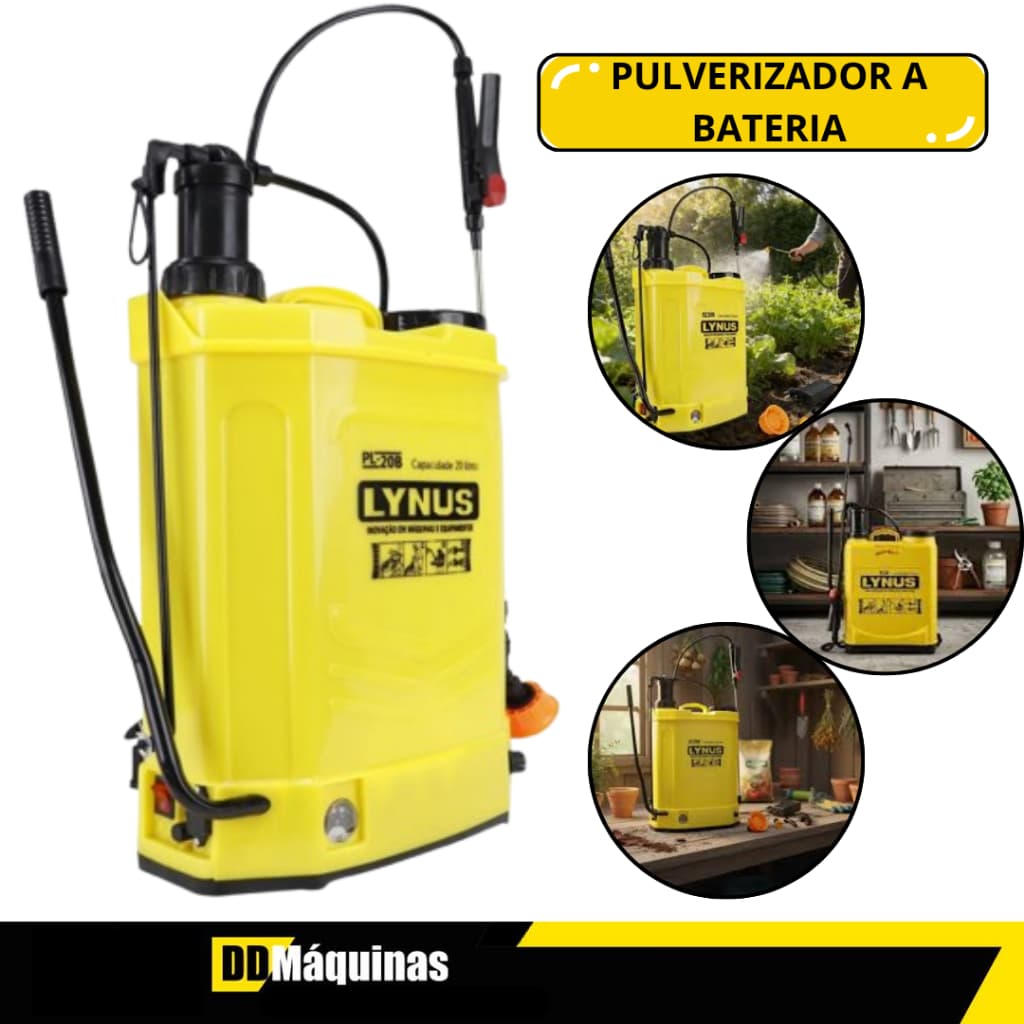 Pulverizador Manual a Bateria 20 Litros PL-20B1 - Lynus