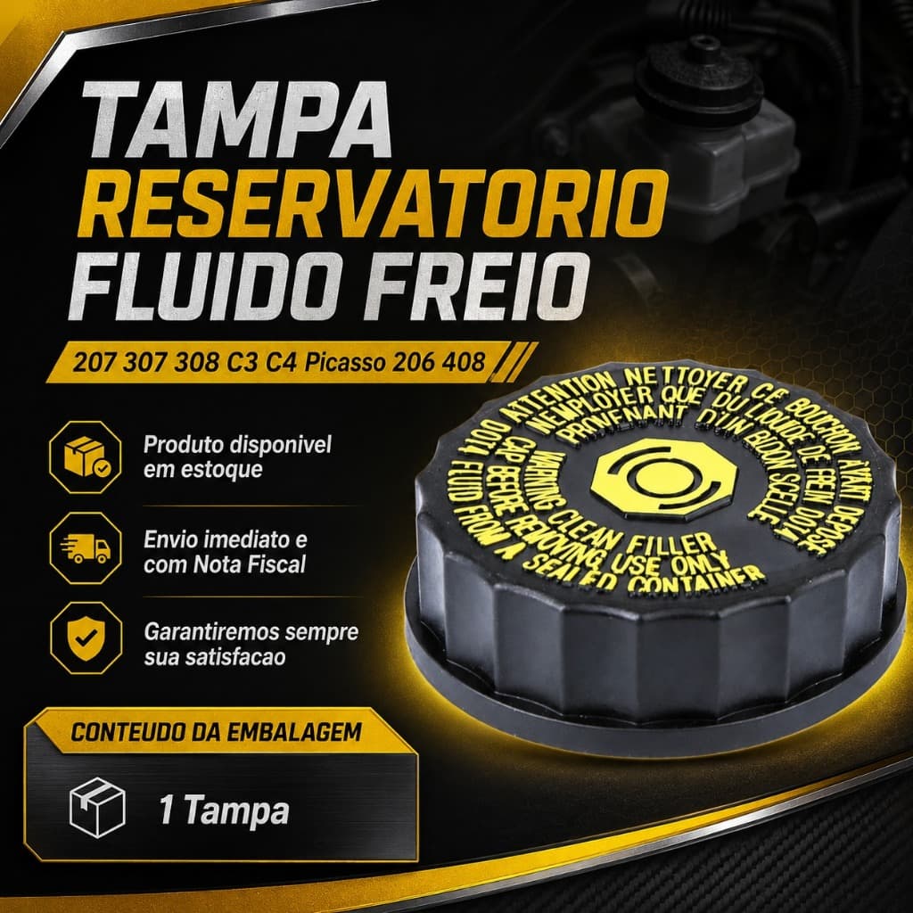 Tampa Reservatorio Fluido Freio 207 307 308 C3 C4 Picasso 206 408