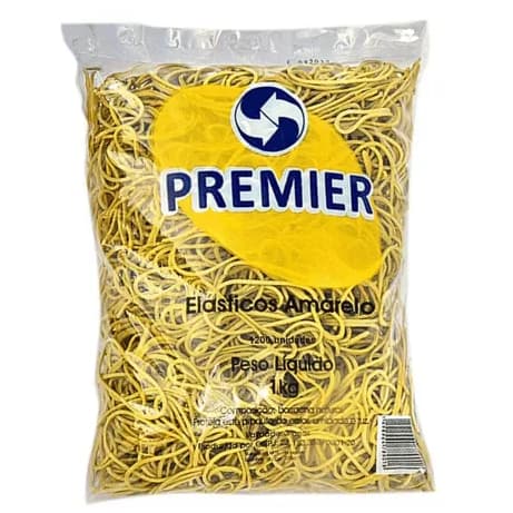 Elástico Látex Natural Premier – 100g, 500g ou 1kg | Alta Qualidade | Para Dinheiro, Escritório e Embalagens