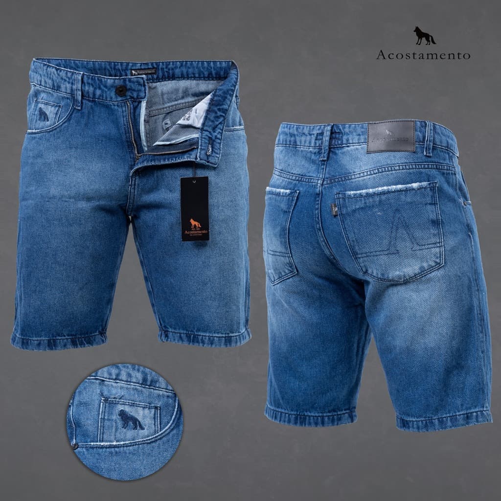 Bermuda Jeans Masculina Premium Casual KV