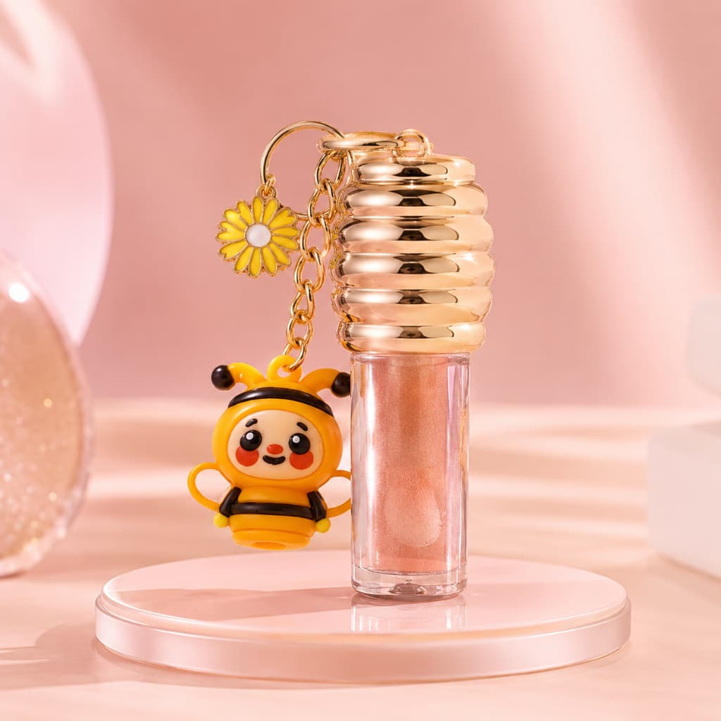 Gloss mel Hidratante e Chaveiro honey
